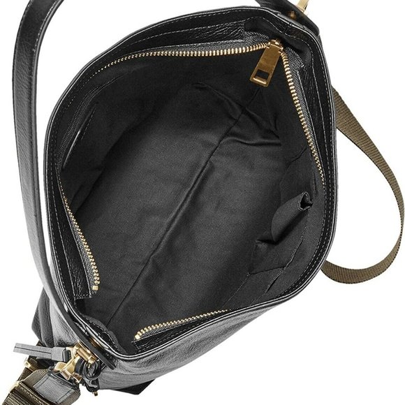 Fossil Women's Maya Small Hobo Purse Handbag  Blk - Picture 2 of 6